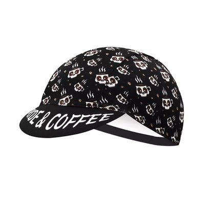 Ride And Coffee Classic Acrylic Cycling Cap Lightweight Breathable Style