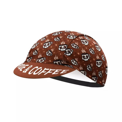 Ride And Coffee Classic Acrylic Cycling Cap Lightweight Breathable Style