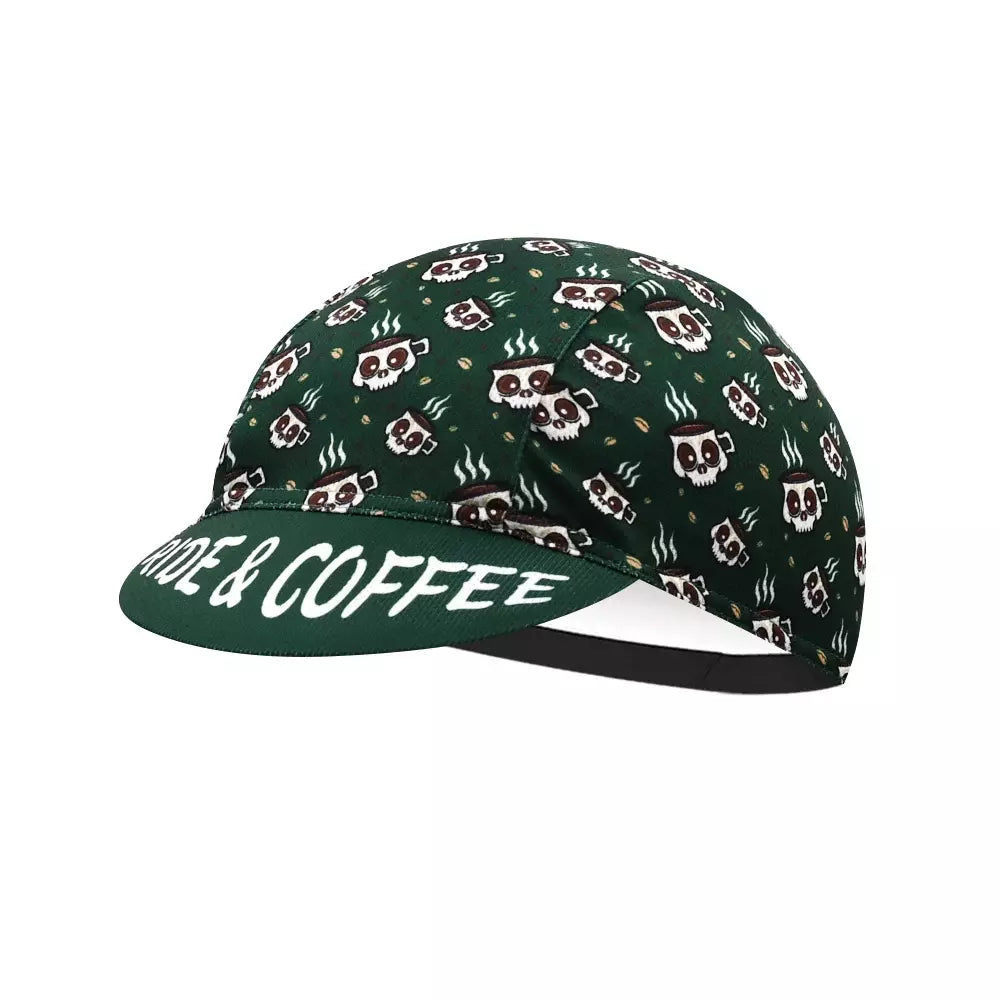 Ride And Coffee Classic Acrylic Cycling Cap Lightweight Breathable Style