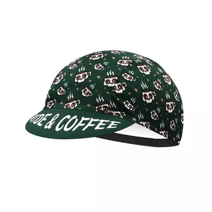 Ride And Coffee Classic Acrylic Cycling Cap Lightweight Breathable Style