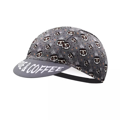 Ride And Coffee Classic Acrylic Cycling Cap Lightweight Breathable Style