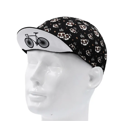 Ride And Coffee Classic Acrylic Cycling Cap Lightweight Breathable Style