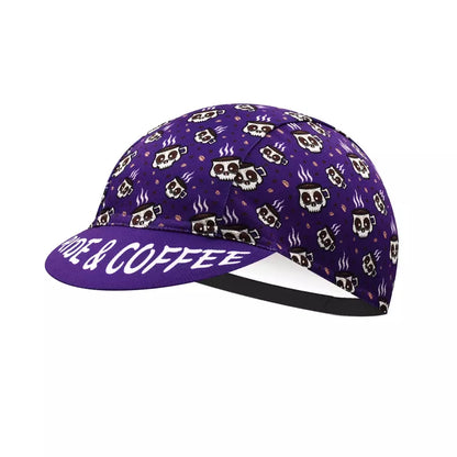 Ride And Coffee Classic Acrylic Cycling Cap Lightweight Breathable Style