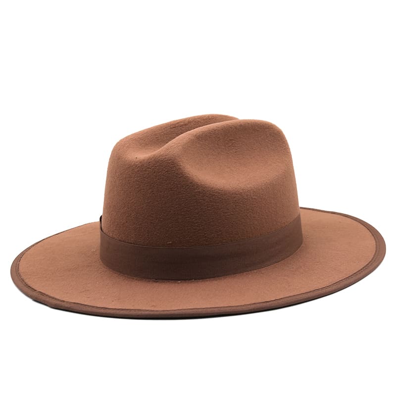 Rimini Feather Khaki Fedora Hat - Wool Fedora With Pheasant Feathers For Classic Style