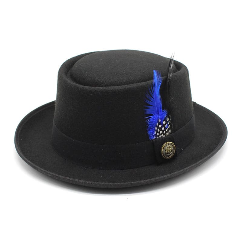 Rimini Feathers Porkpie Hat - Timeless Silhouette With Feather Detail For Flexible Styling