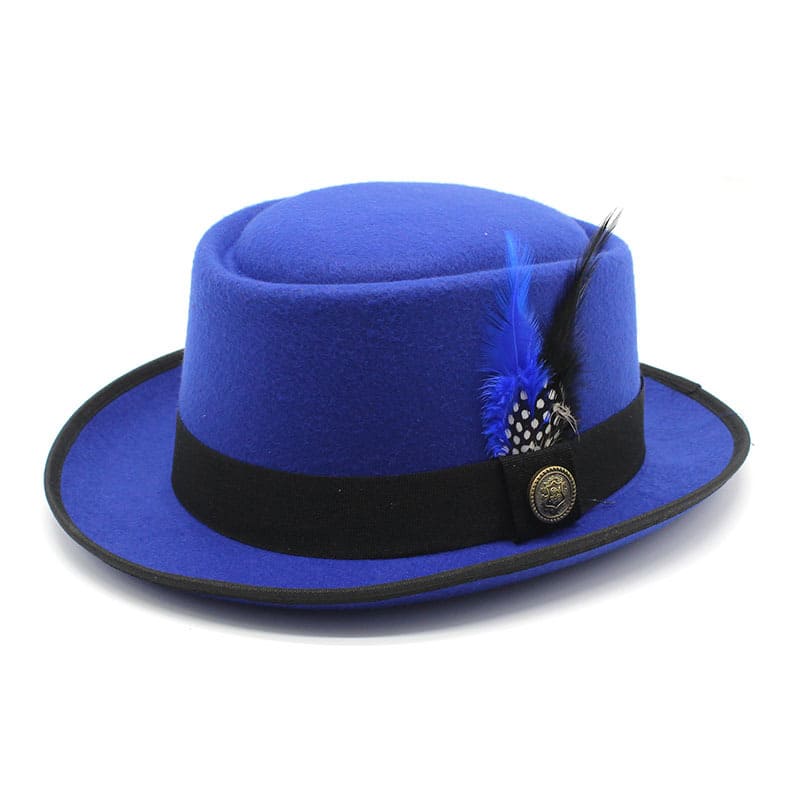 Rimini Feathers Porkpie Hat - Timeless Silhouette With Feather Detail For Flexible Styling