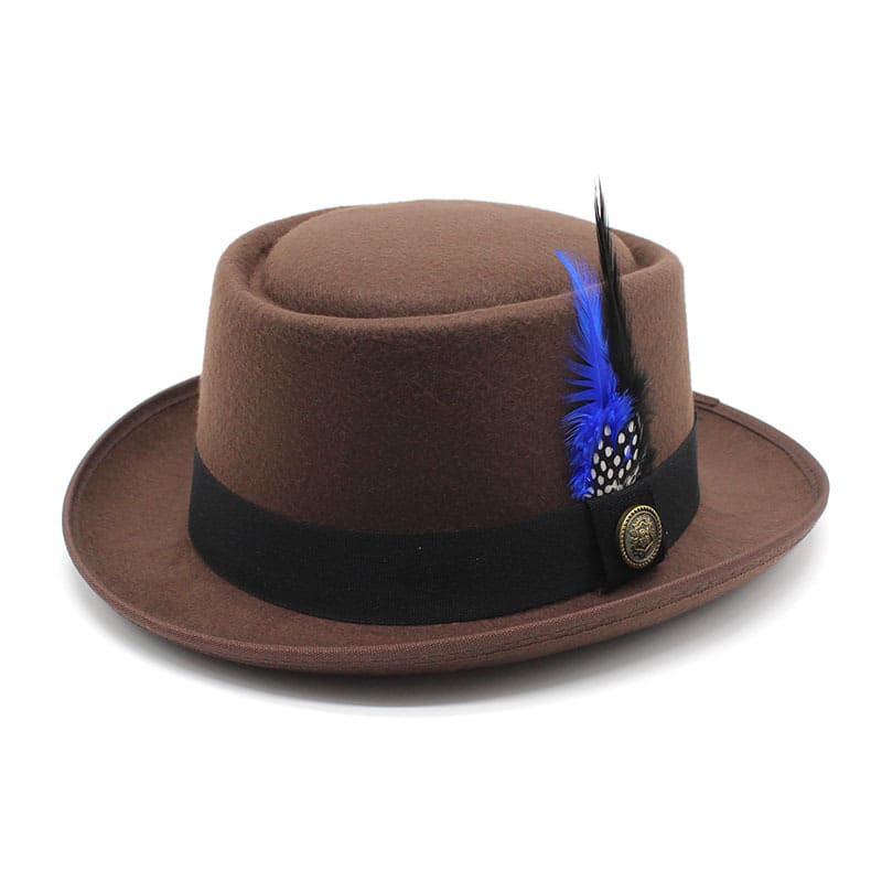 Rimini Feathers Porkpie Hat - Timeless Silhouette With Feather Detail For Flexible Styling