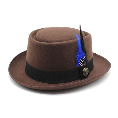Rimini Feathers Porkpie Hat - Timeless Silhouette With Feather Detail For Flexible Styling