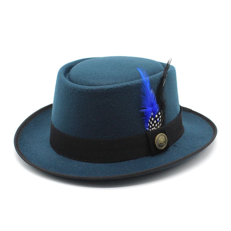 Rimini Feathers Porkpie Hat - Timeless Silhouette With Feather Detail For Flexible Styling