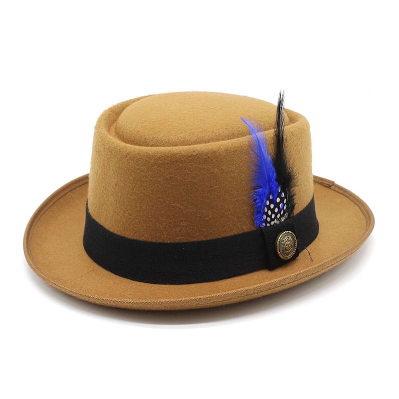 Rimini Feathers Porkpie Hat - Timeless Silhouette With Feather Detail For Flexible Styling