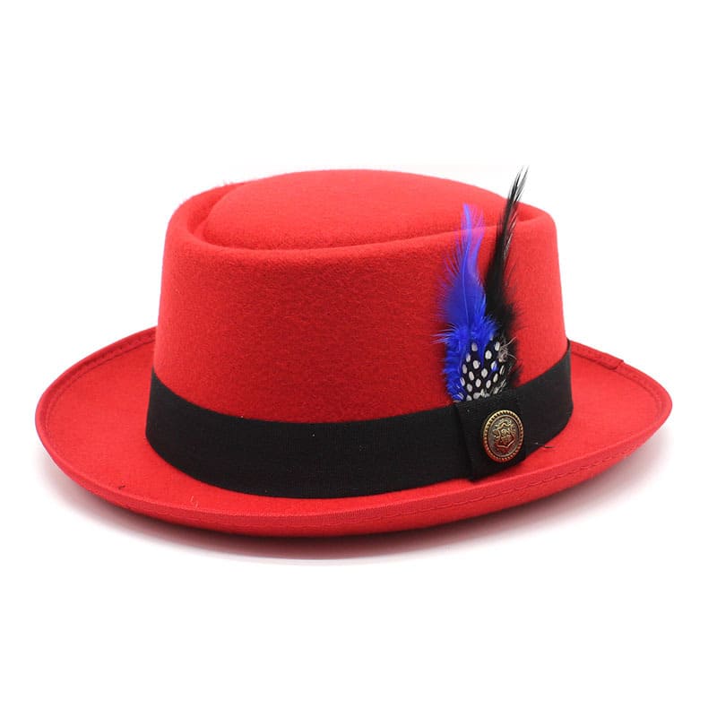 Rimini Feathers Porkpie Hat - Timeless Silhouette With Feather Detail For Flexible Styling