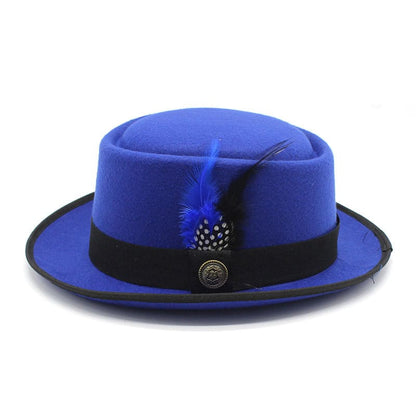 Rimini Feathers Porkpie Hat - Timeless Silhouette With Feather Detail For Flexible Styling