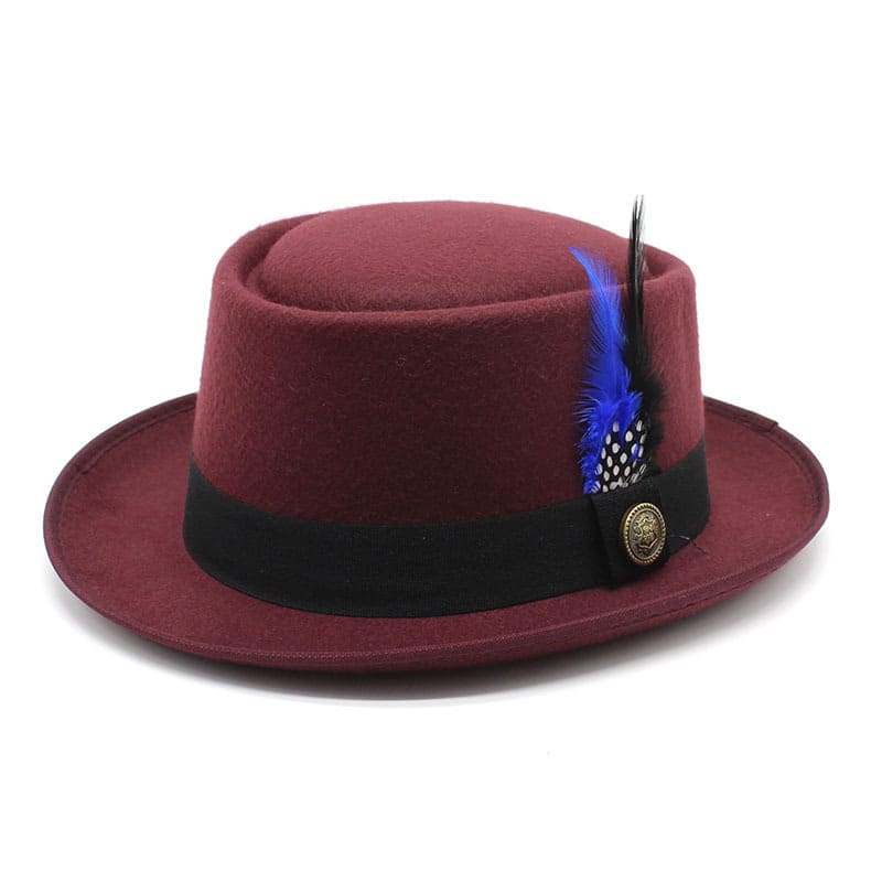 Rimini Feathers Porkpie Hat - Timeless Silhouette With Feather Detail For Flexible Styling