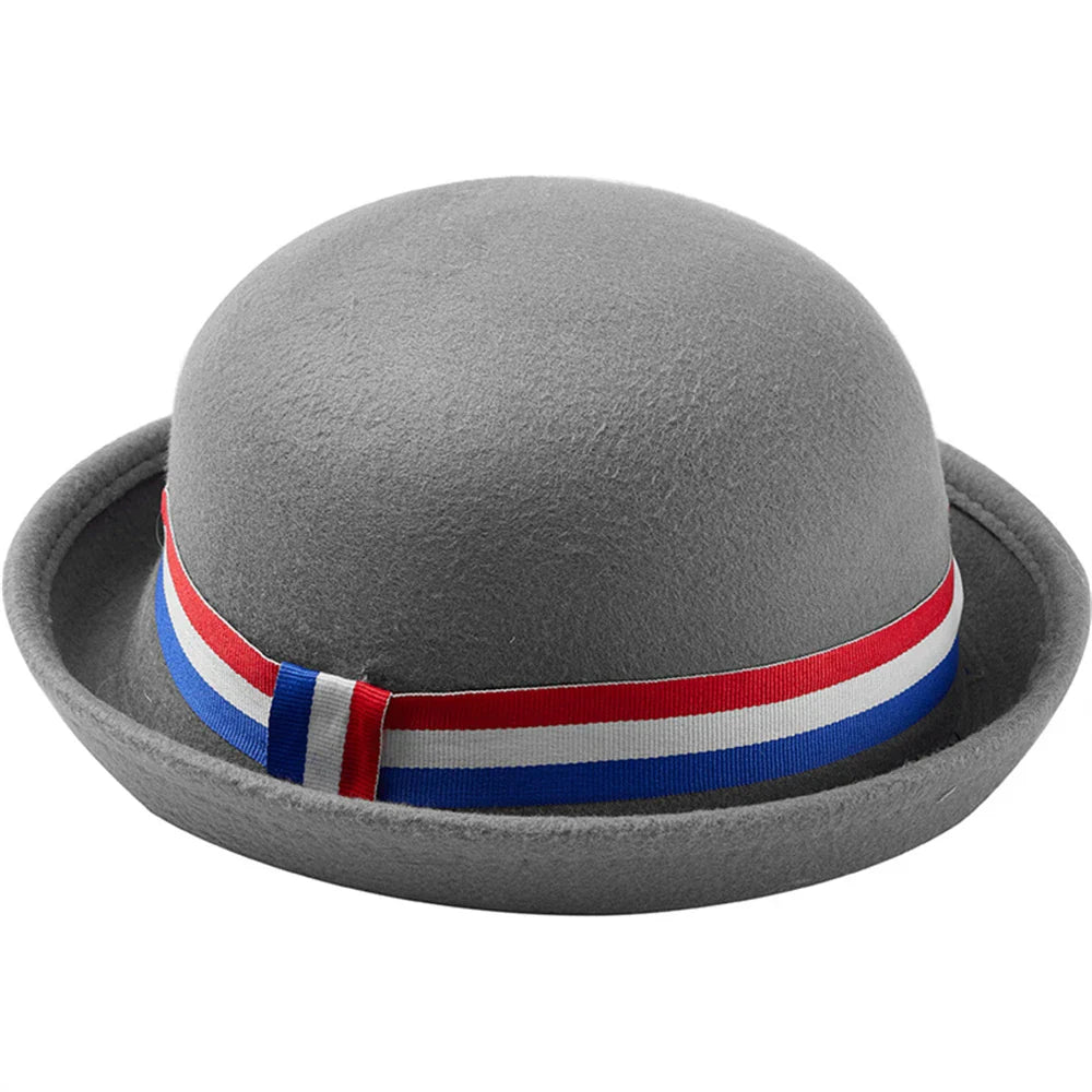 Roald Dahls Matilda The Musical Gray Bowler Hat Wool Blend Authentic