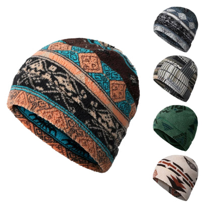 Roberts Winter Boho Beanie Floral Pattern Soft Knit Elastic Fit - Urban Caps