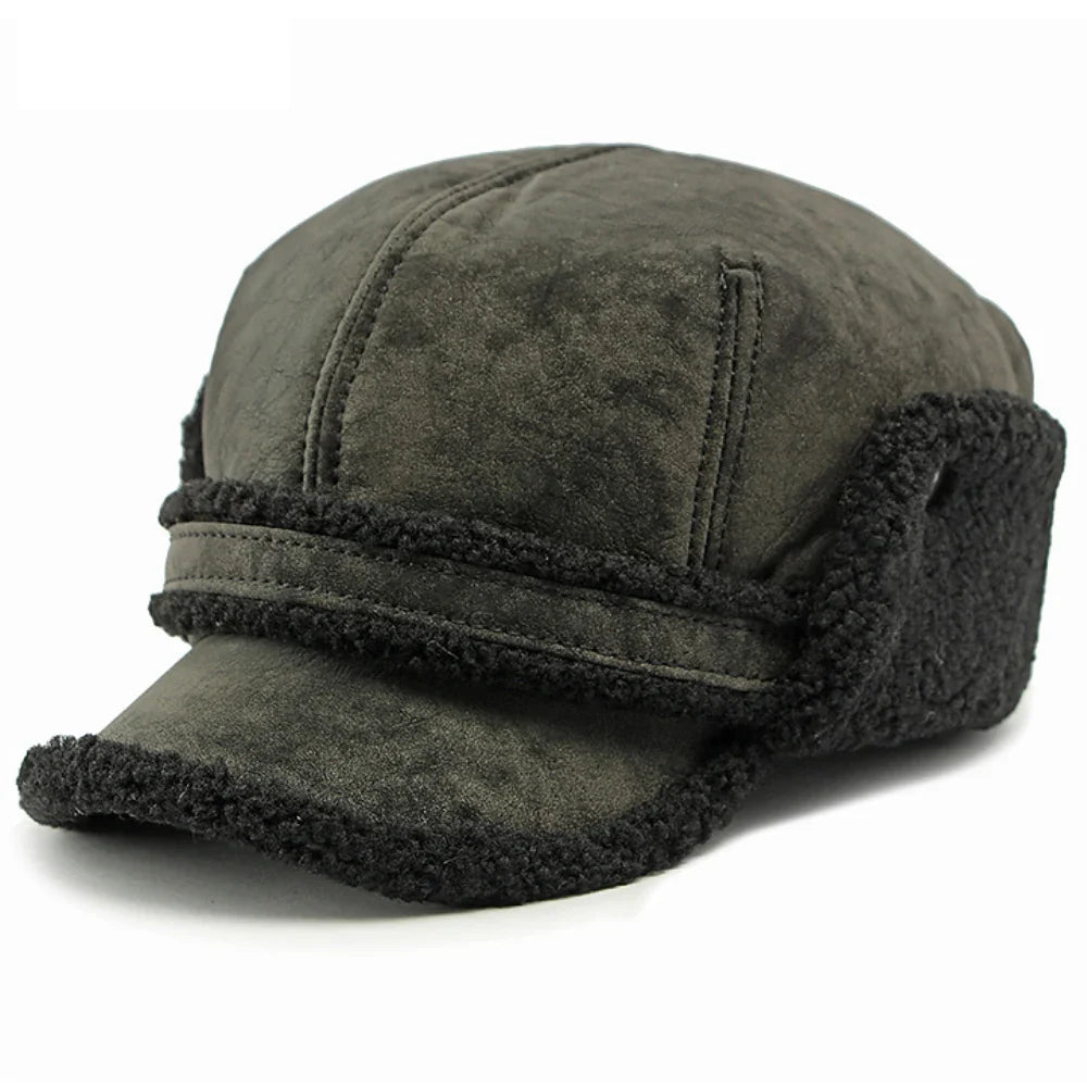 Rostov Winter Earflaps Fur Baseball Cap - Classic Winter Cap