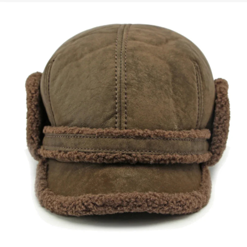 Rostov Winter Earflaps Fur Baseball Cap - Classic Winter Cap