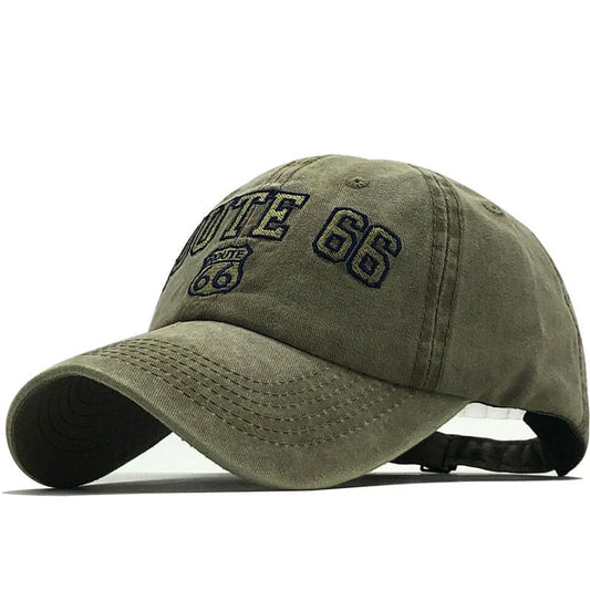 Route 66 Baseball Cap – Cotton Adjustable Classic Hat