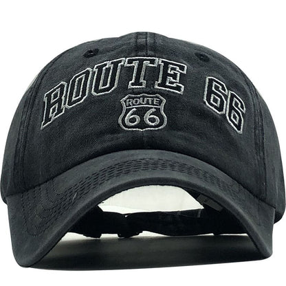 Route 66 Baseball Cap – Cotton Adjustable Classic Hat