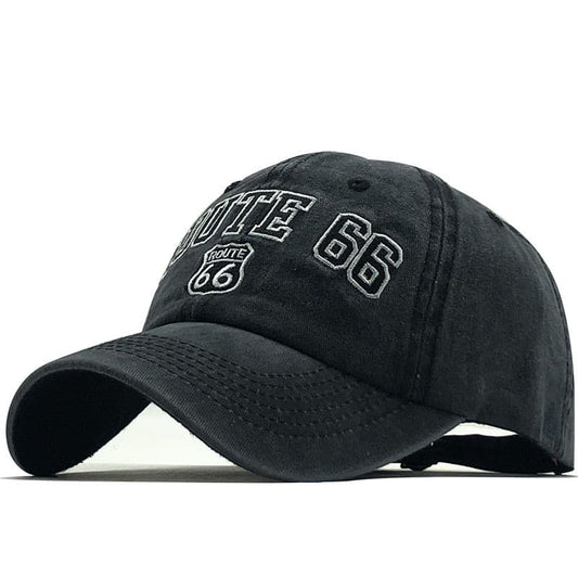 Route 66 Baseball Cap – Cotton Adjustable Classic Hat