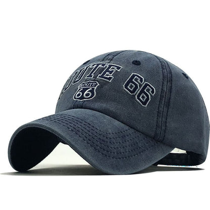 Route 66 Baseball Cap – Cotton Adjustable Classic Hat