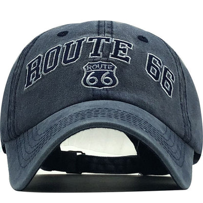 Route 66 Baseball Cap – Cotton Adjustable Classic Hat