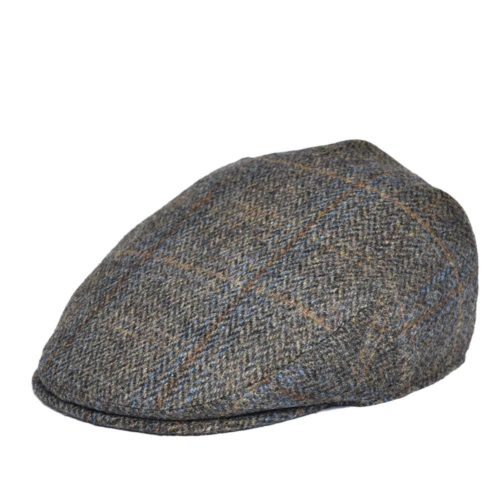 Royal Herringbone Wool Flat Cap – Classic Tweed Newsboy Style