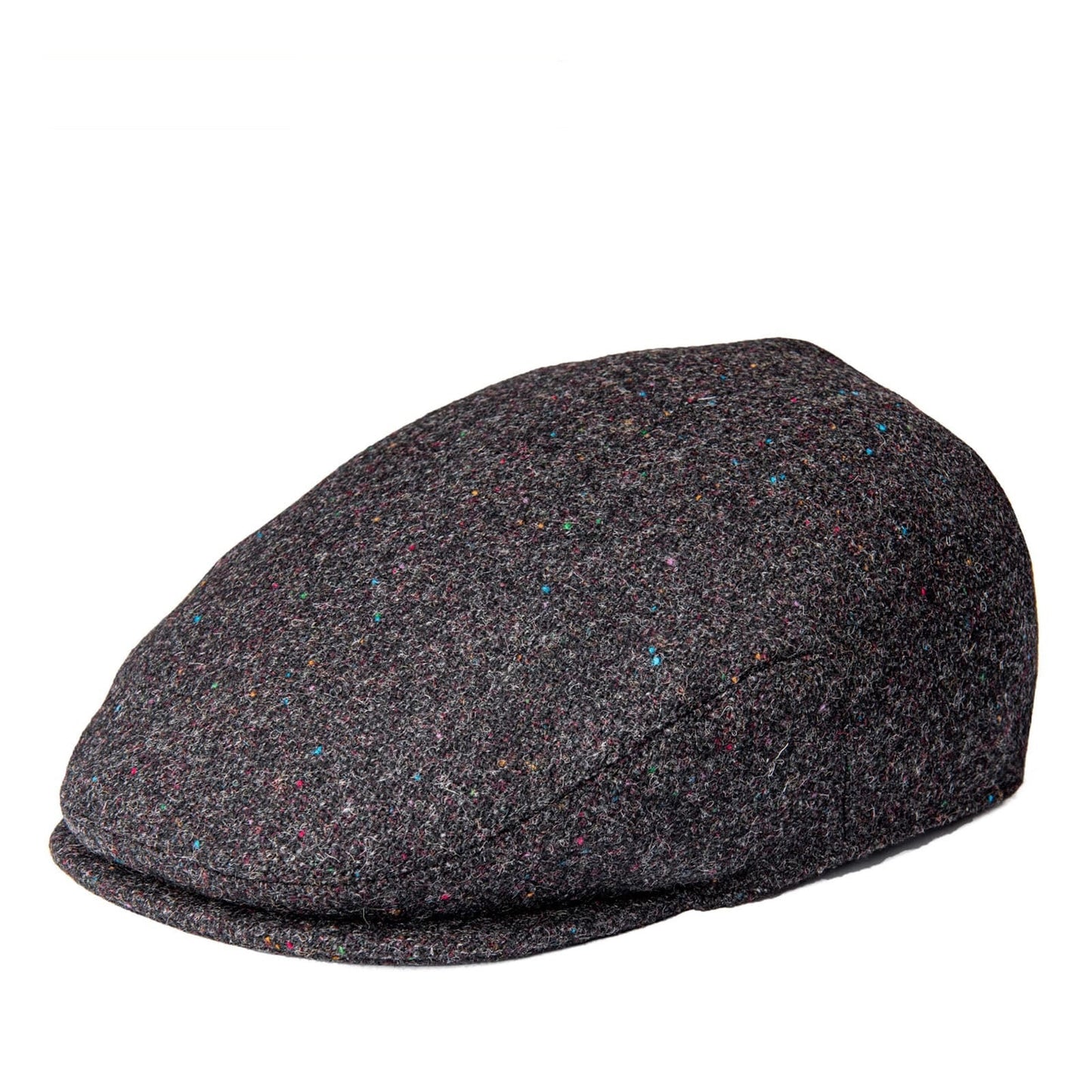 Royal Herringbone Wool Flat Cap – Classic Tweed Newsboy Style