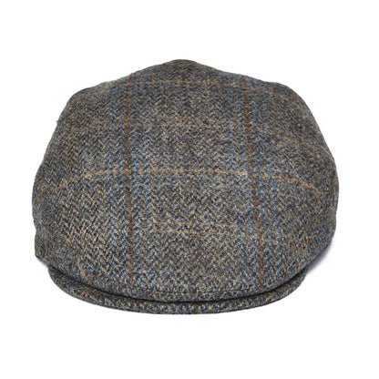 Royal Herringbone Wool Flat Cap – Classic Tweed Newsboy Style