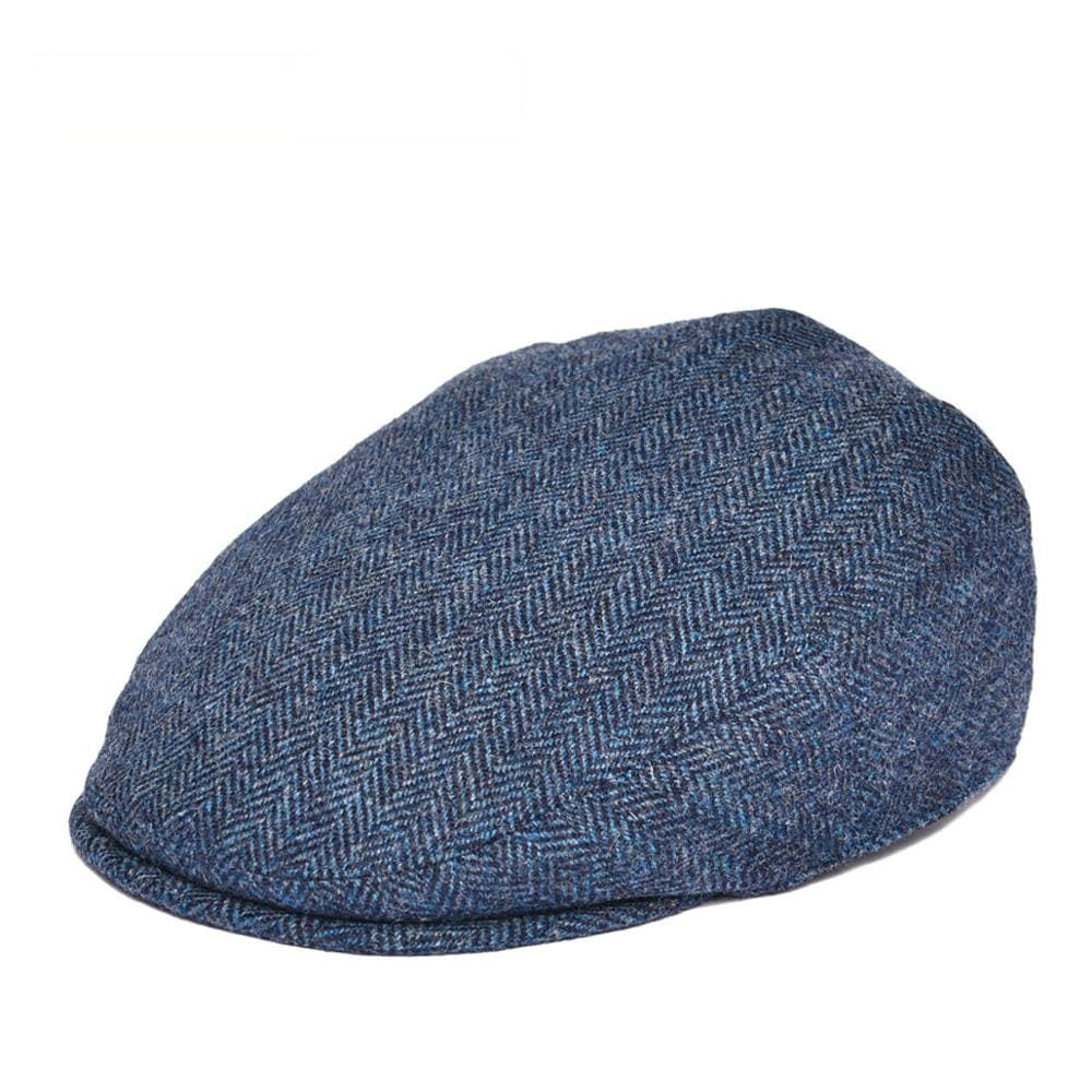 Royal Herringbone Wool Flat Cap – Classic Tweed Newsboy Style