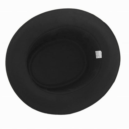 Rozzi Feather Wool Pork Pie Hat – Classic Statement Short Brim Hat