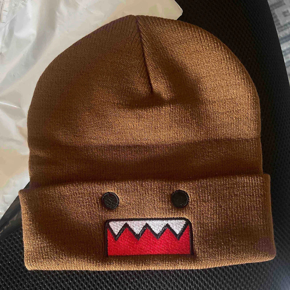 The Domo | Cartoon Character Embroidered Knitted Beanie | Urban Caps NZ
