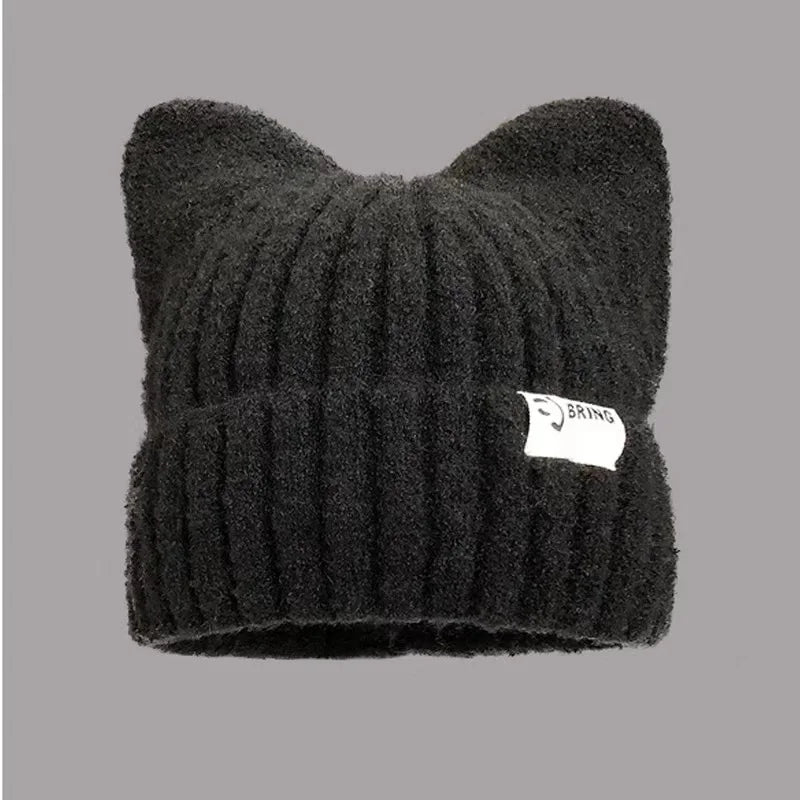 Whimsy Rabbit Ear Balaclava in Black