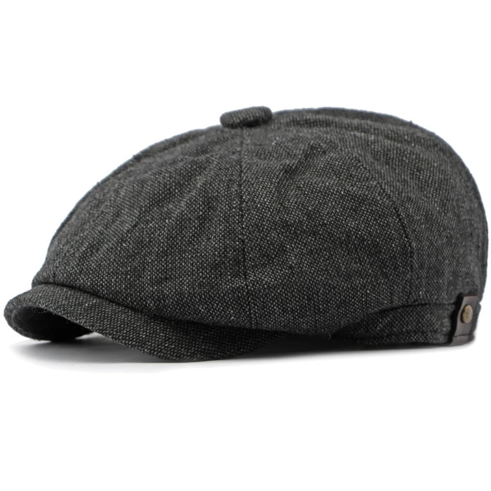 Southwark Patchwork Beret in Black