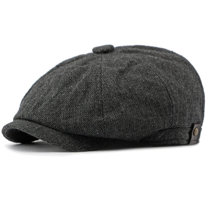 Southwark Patchwork Beret in Black
