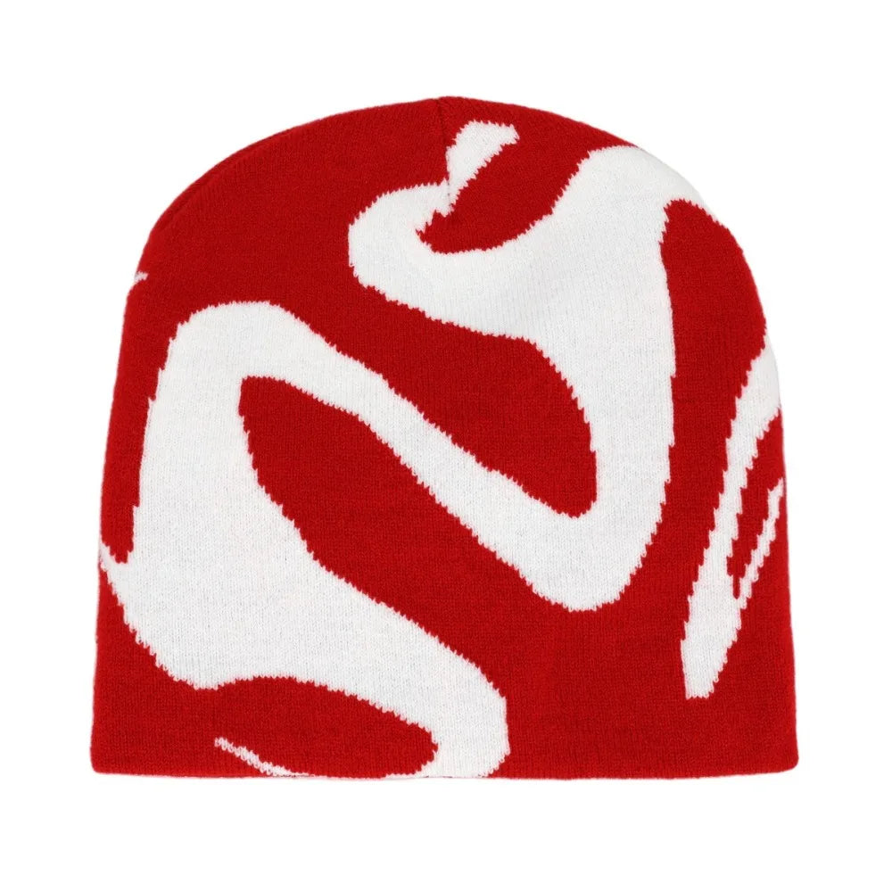 The Windermere | Neutral Jacquard Knitted Pullover Beanie | Urban Caps NZ