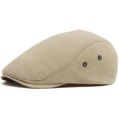 Breathable Linen Ivy Cap | Milan Driving Flat Cap | Urban Caps NZ