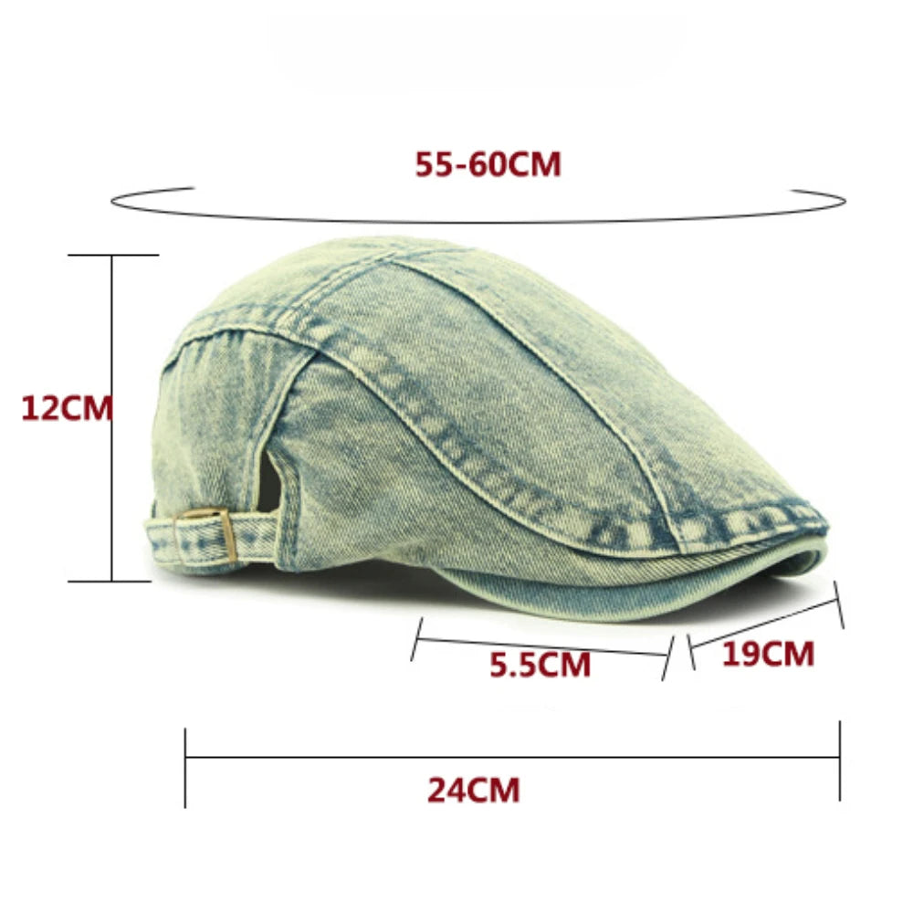 Bologna Denim-Style Beret