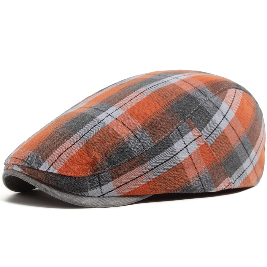 Thin Plaid Ivy Cap | Country Heritage Flat Cap | Urban Caps NZ