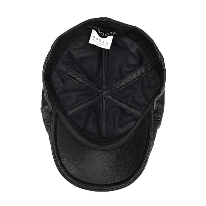 The Brompton | Men's Premium Leather Ivy Flat Cap | Urban Caps NZ