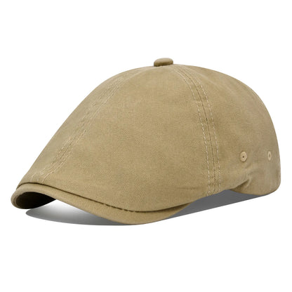 The Thurles | Men's Washed Cotton 6-Panel Button Hunting Cap | Urban Caps NZ
