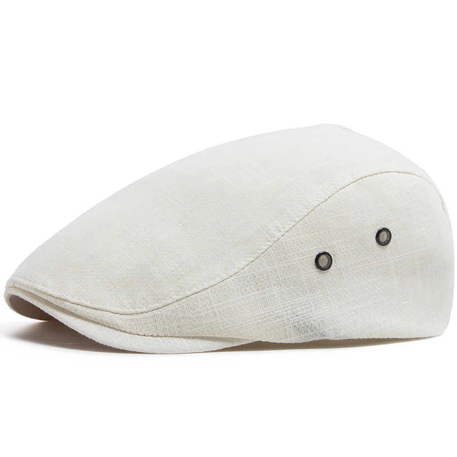 Breathable Linen Ivy Cap | Milan Driving Flat Cap | Urban Caps NZ