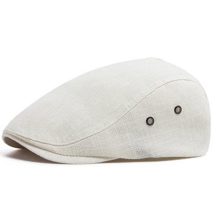 Breathable Linen Ivy Cap | Milan Driving Flat Cap | Urban Caps NZ