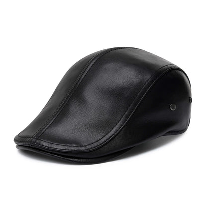 The Regent | Men's Genuine Leather Gatsby Ivy Newsboy Cap | Urban Caps NZ