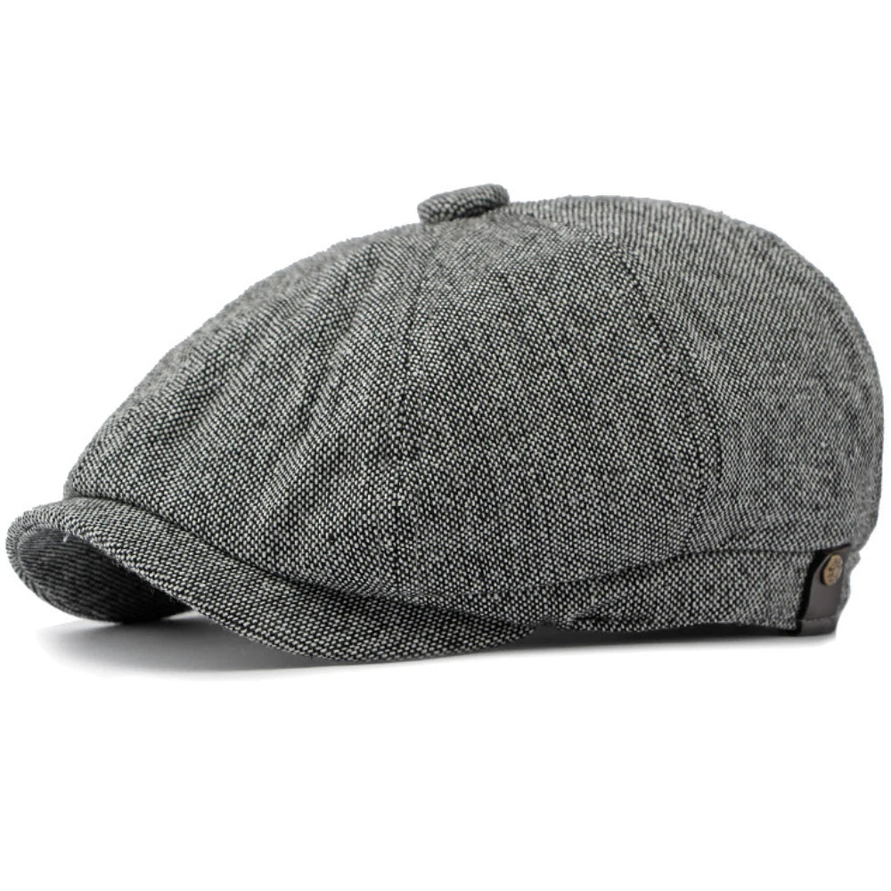 Southwark Patchwork Beret in White
