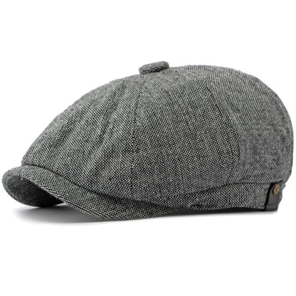 Southwark Patchwork Beret in White
