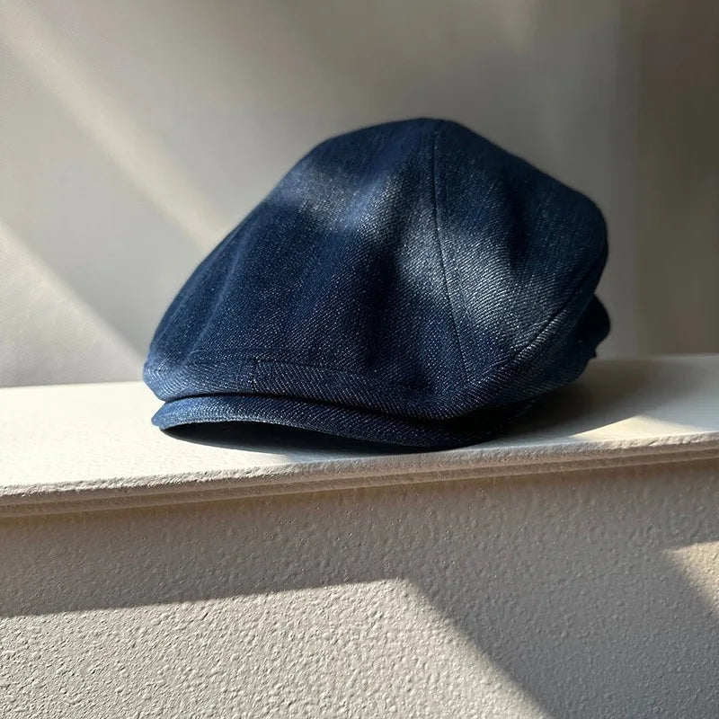 Sunderland Big-Fit Denim Newsboy Cap