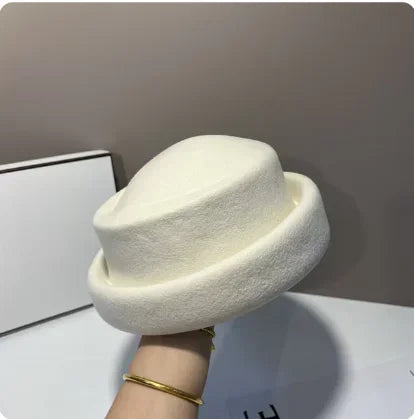 Provence Wool Beret in White