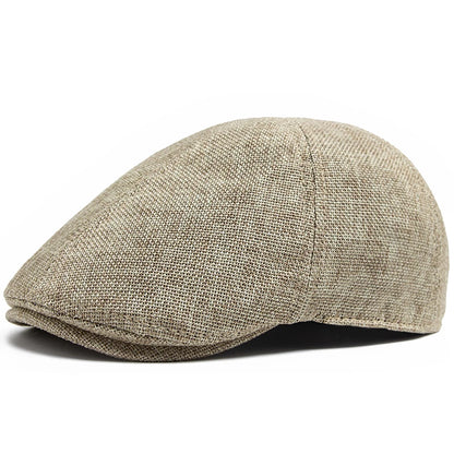Luxury Linen Ivy Cap | Breathable Summer Flat Hat | Urban Caps NZ