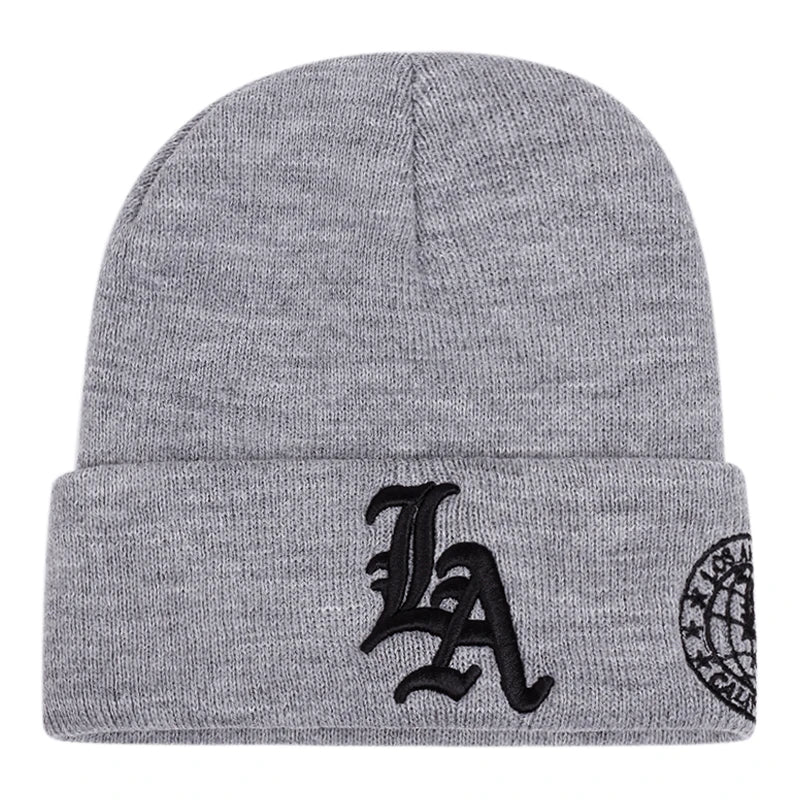 The LA Earth | Letter Earth Embroidery Hip Hop Beanie | Urban Caps NZ